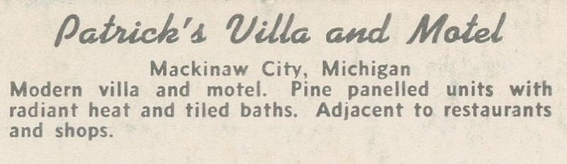 Patricks Villa and Motel - Vintage Postcard (newer photo)